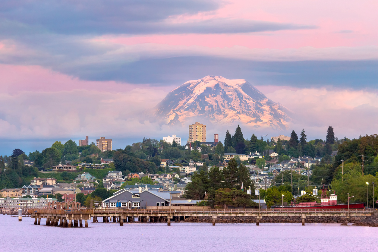 Panoramic Image of Tacoma, WA